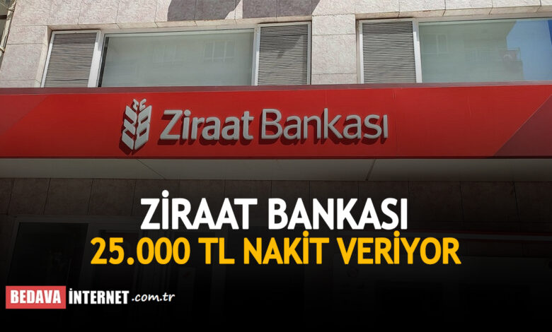 Ziraat Bankası 25 000 TL Nakit Veriyor Tüketici Ürün Paketi