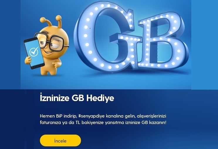 Turkcell İzninize Hediye 1 GB Nasıl Yapılır?