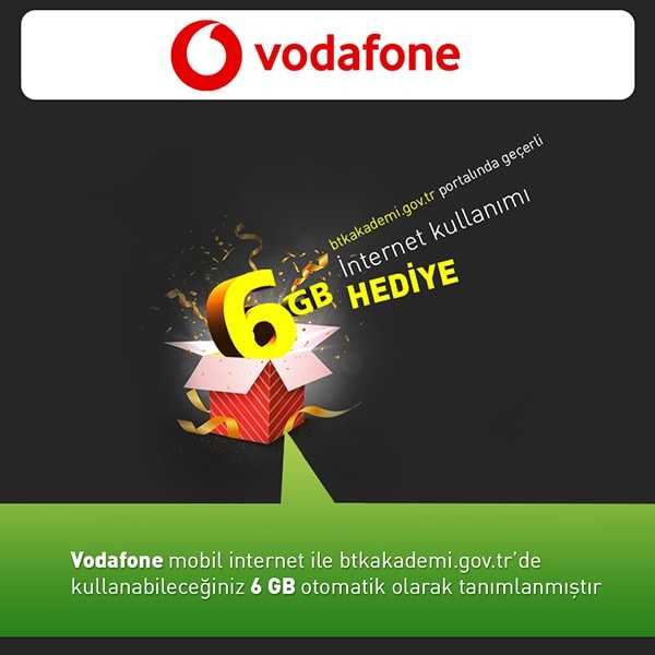 Vodafone BTK Akademi 6 GB
