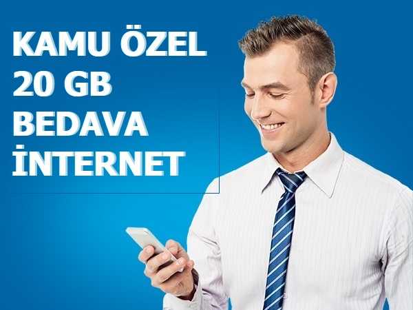Turkcell İçişleri Bakanlığı Tarifesi 20 GB Bedava İnternet