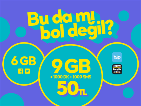 Turkcell GNÇ 3lü 15GB Paketi