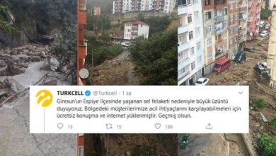 Turkcell Giresun Sel Bölgesi Ücretsiz Konuşma ve İnternet