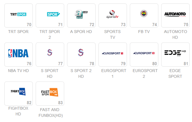 Turkcell tv kanallar - tv plus kanal listesi