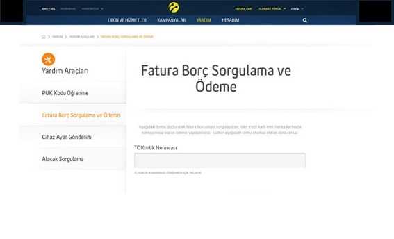 Turkcell Faturaya Yansıt Ödeme Şekli