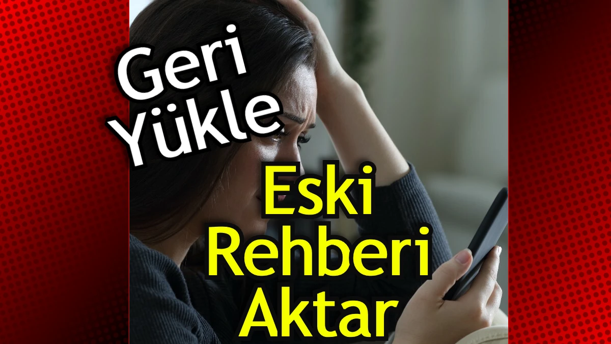 Türk telekom yedek rehber aktifleştirme