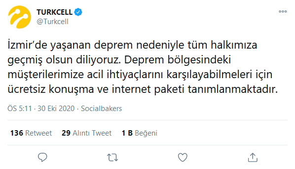 Turkcell İzmir Hediye İnternet