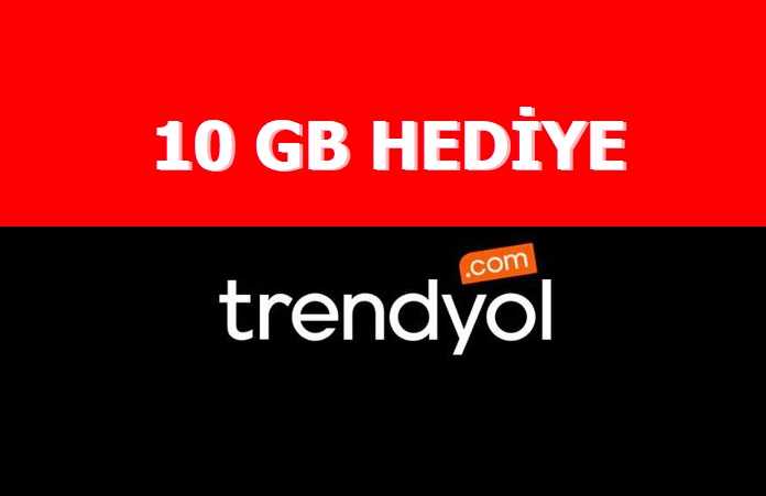 Vodafone Trendyol 10 GB Bedava İnternet Kodu
