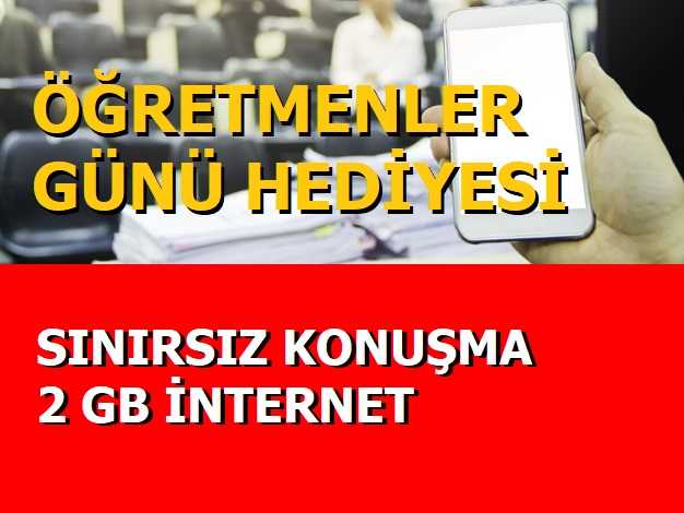 Türk Telekom Öğretmenler Günü 2 GB + Sınırsız Konuşma