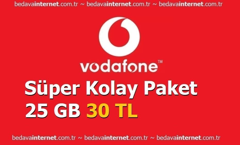 Vodafone Süper Kolay Paket 25