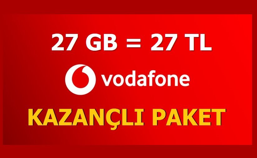 Vodafone 27 GB = 27 TL