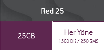 Vodafone Red 25 Tarifesi