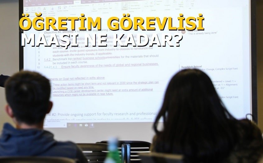 Üniversitede öğretim Görevlisi maaşı
