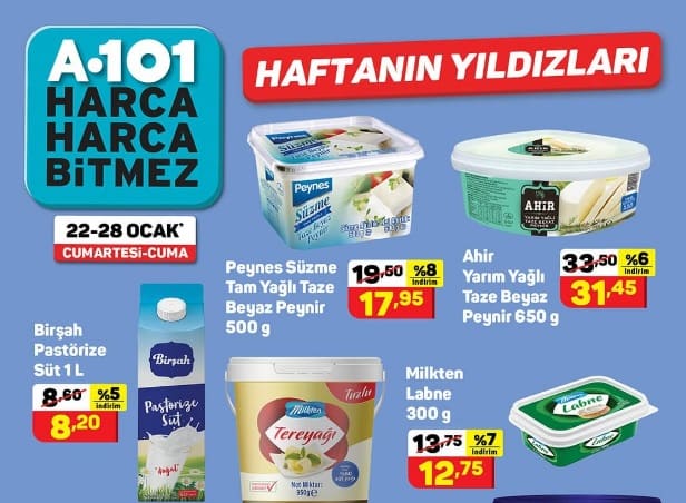 A-101 Hafta Sonu İndirimleri