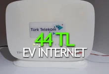 Türk telekom 44 tl ev i̇nterneti