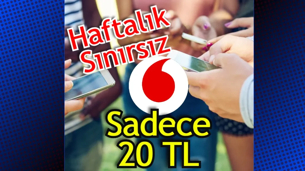 20 GB 20 TL Vodafone Ek Paket