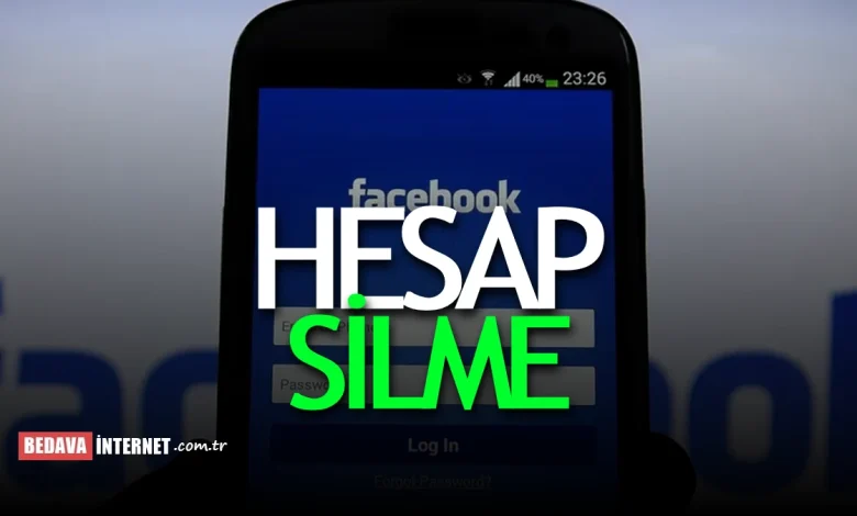 Facebook hesap silme resimli anlatım