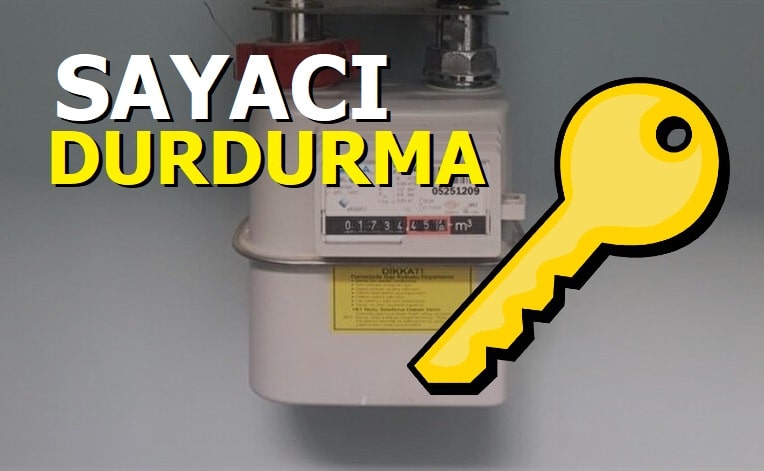 Kalekalıp doğalgaz sayacı durdurma