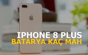 iphone 8 plus batarya kapasitesi