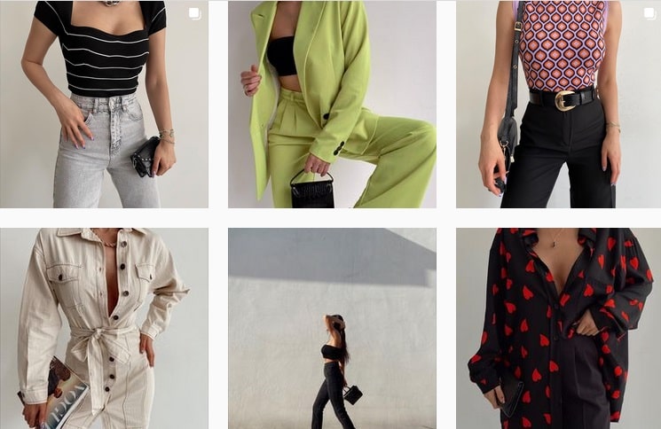 Instagram giyim sayfaları kadın