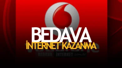 Vodafone Bedava İnternet Kazanma 2022 