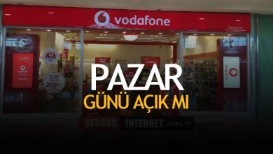 Vodafone Pazar Günü Açık Mı