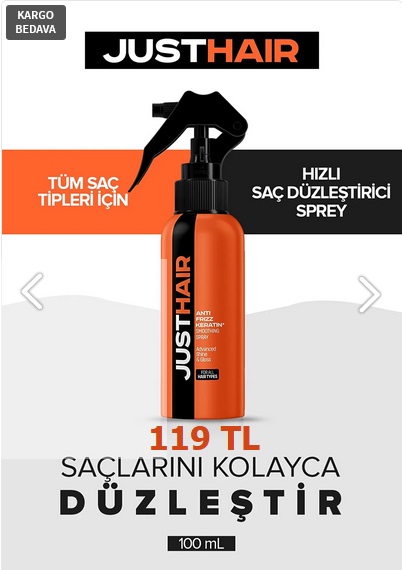 Just Hair Saç Düzleştirici Sprey