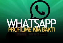 WhatsApp Profilime Kim Baktı Ücretsiz
