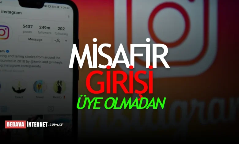 Instagram'a giriş yapmadan girmek