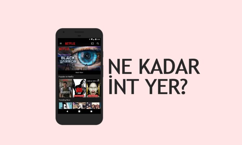 Netflix ne kadar i̇nt yer: netflix kaç gb i̇nternet yer?
