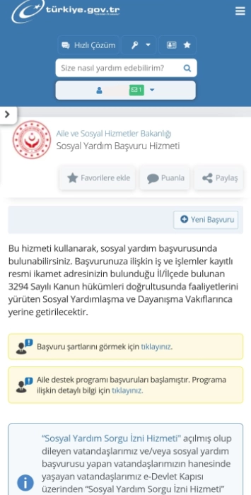 Öğrenci Yardım Parası Başvurusu E-Devlett