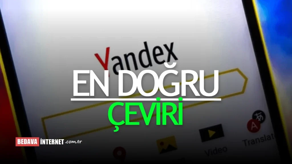 Yandex Çeviri Türkçe İngilizce