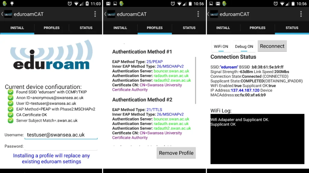 Eduroam Kullanıcı Adı Şifre