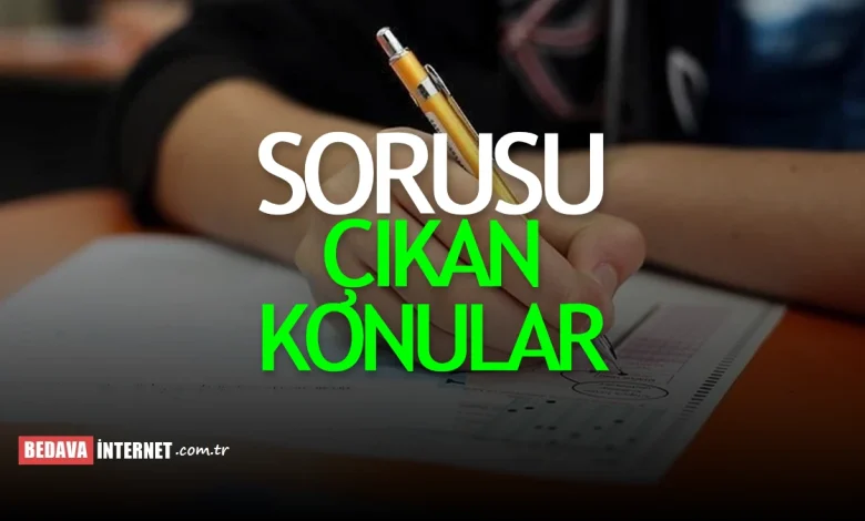 Tyt matematik konuları