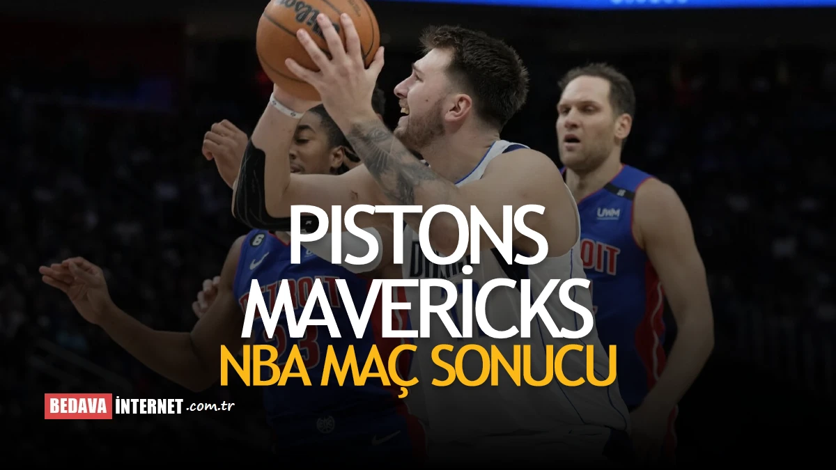 Pistons, mavericks'i uzatmalarda 6 sayı öne geçerek maçı almayı başardı
