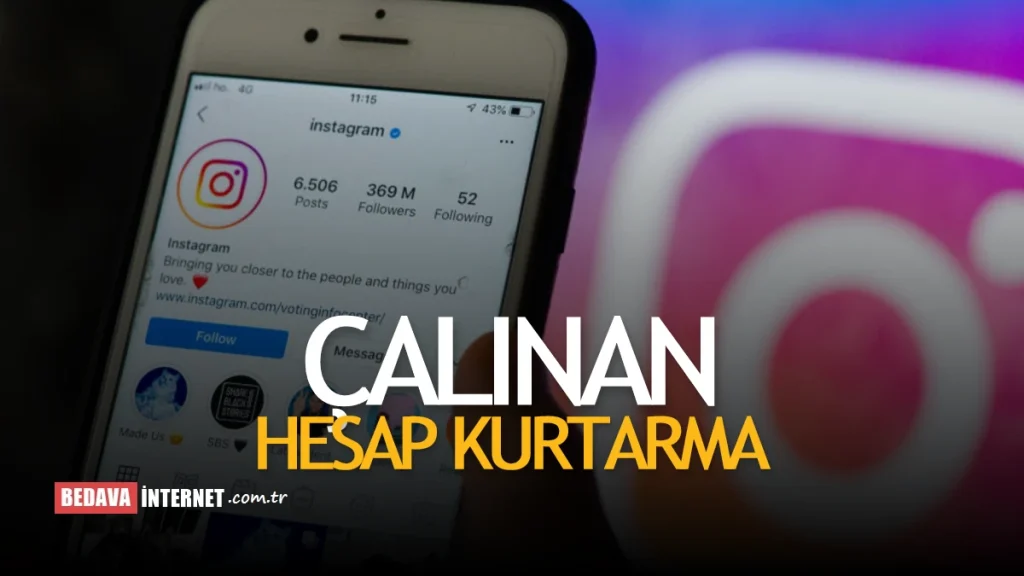 Instagram Çalınan Hesap Kurtarma