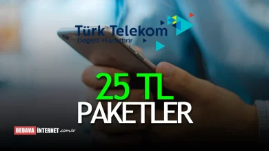 Türk telekom 25 tl paketler faturasız 2023