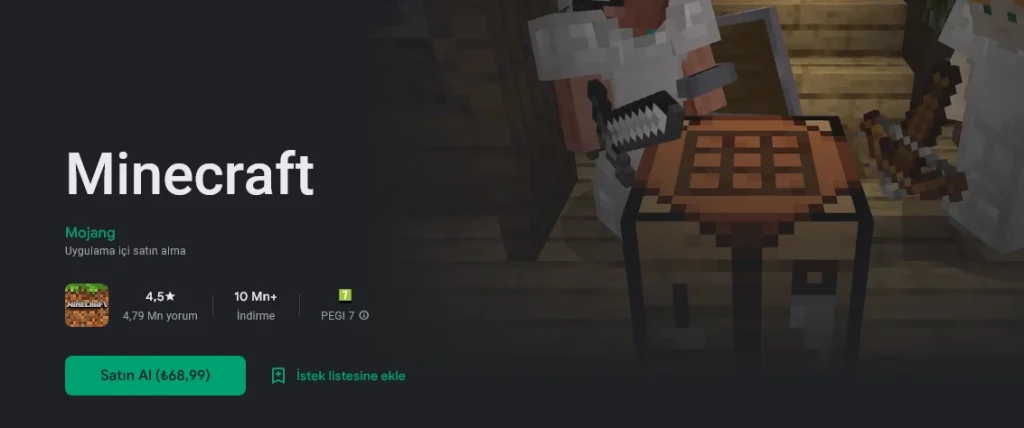 Minecraft Satın Al