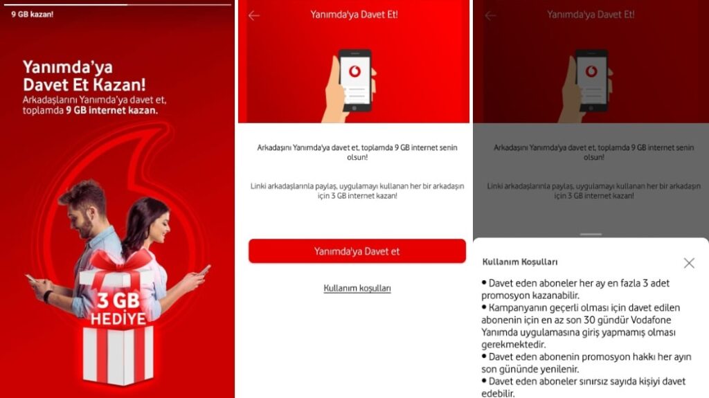 Vodafone tobi hediye internet