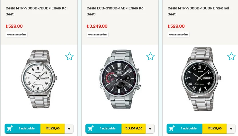 Bim casio saat fiyatları 2023 - bim erkek kol saati