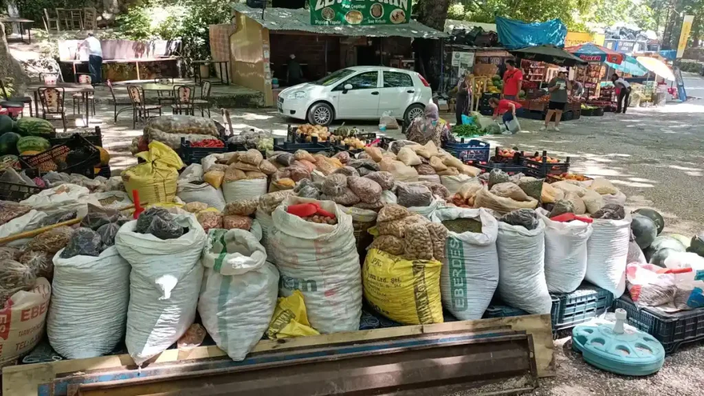 Abant köy pazarı