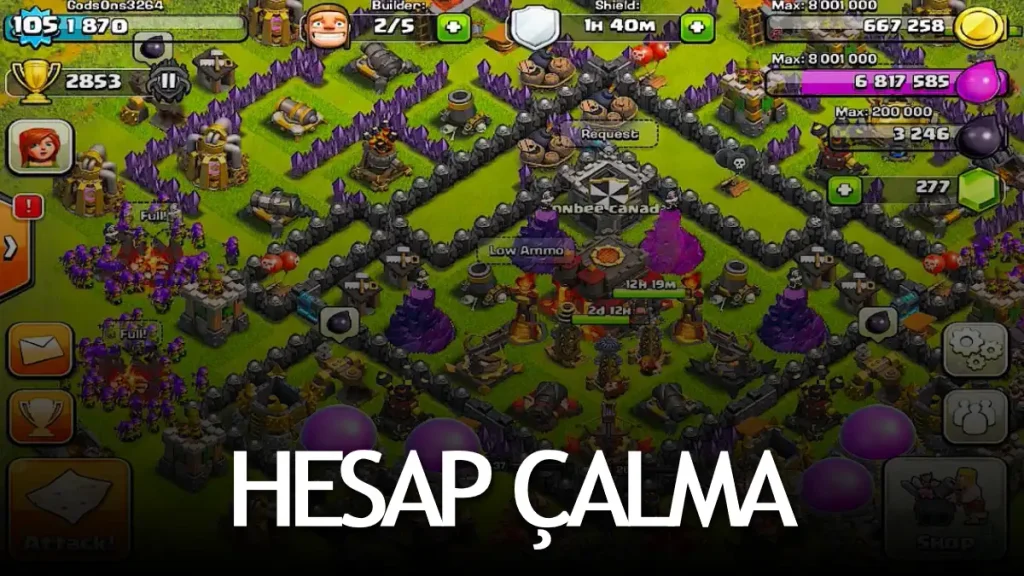 Clash of clans hesap çalma yopmail