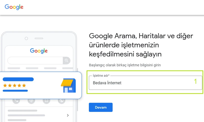 Ücretsiz Google Adres Ekleme
