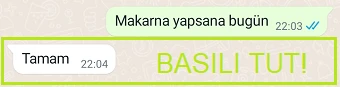 WhatsApp Mesaj Beğenme Emojisi Değiştirme