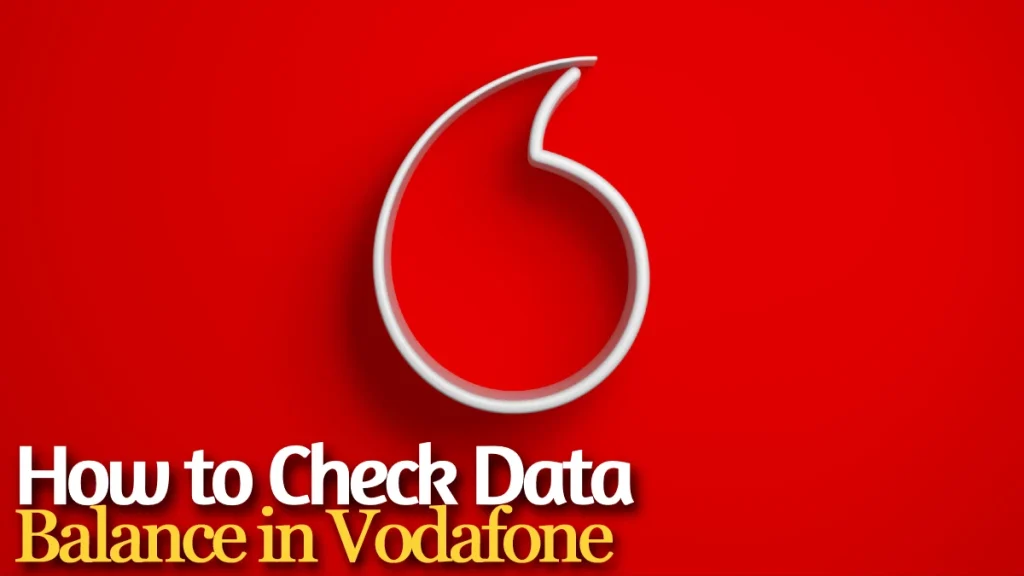 How to check data balance in vodafone