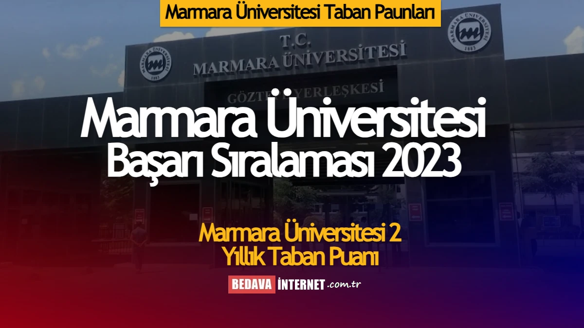 Marmara üniversitesi taban puanları