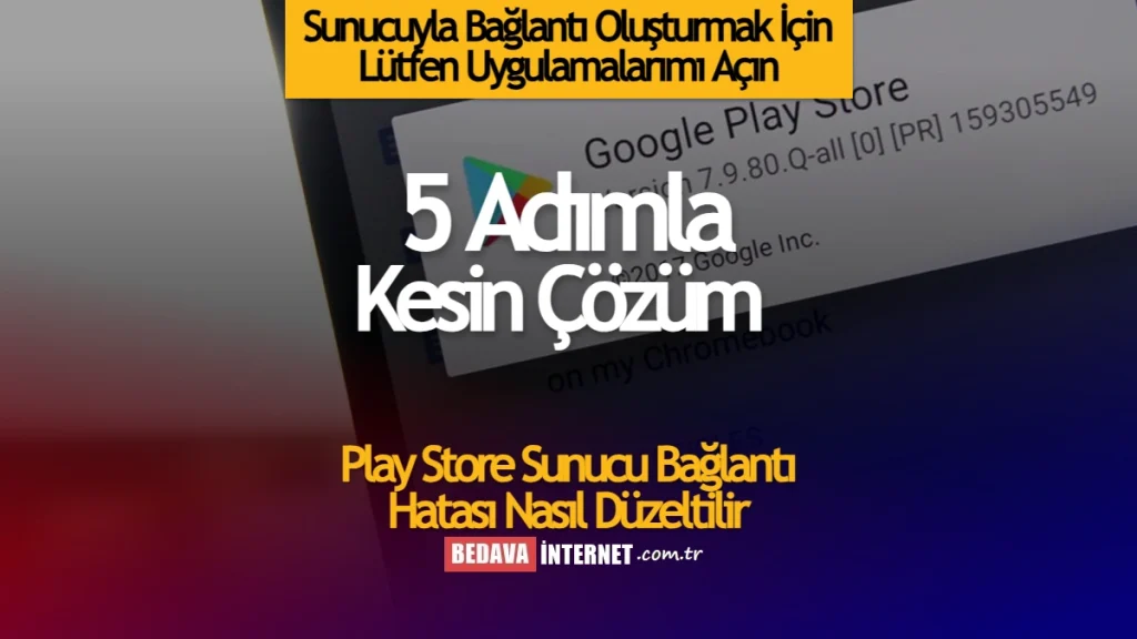 Sunucuyla Bağlantı Oluşturmak İçin Lütfen Uygulamalarımı Açın