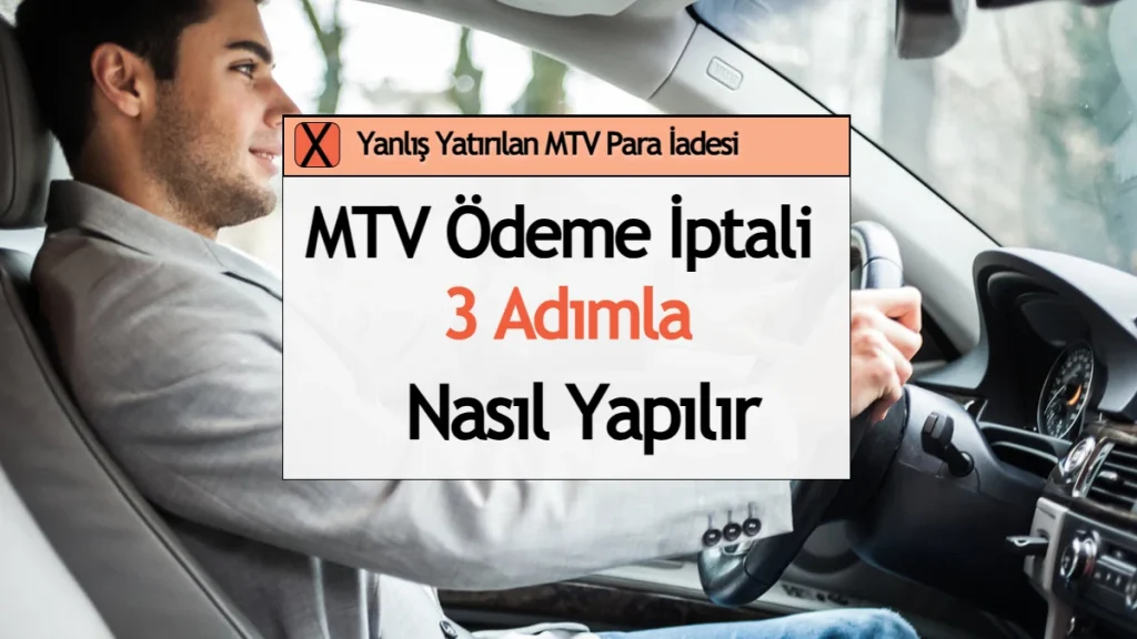 MTV ödeme iptali nasıl yapılır