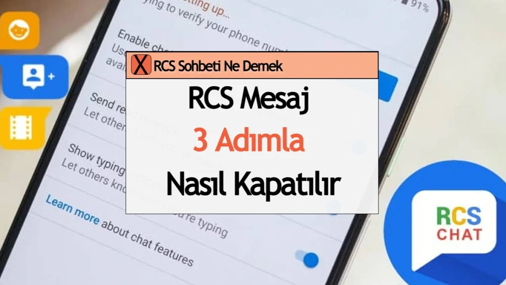 RCS mesaj nasıl kapatılır