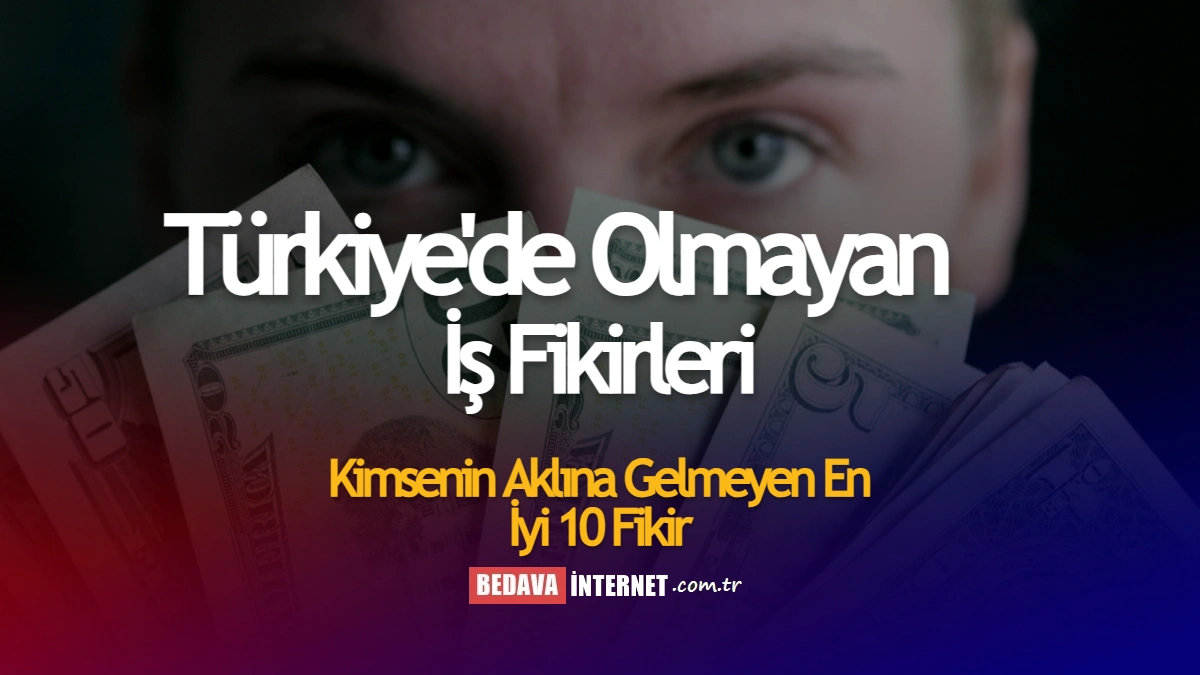 Türkiye'de olmayan i̇ş fikirleri
